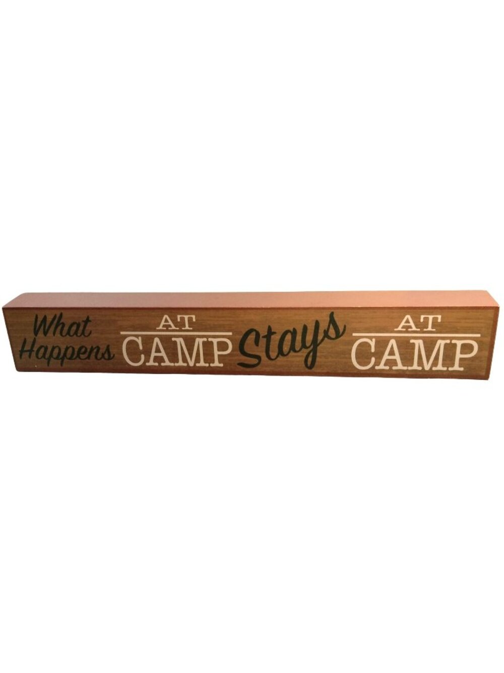 What Happens At Camp Stays At Camp Wood Sign 3D Camping Motor Home Camper